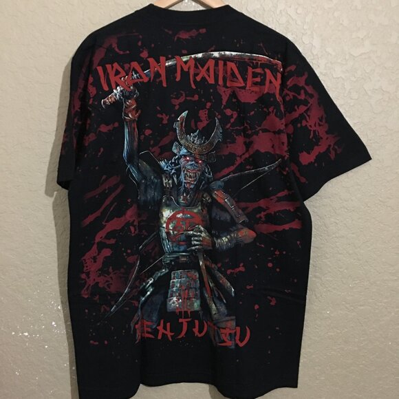 Iron Maiden Senjutsu Samurai Eddie All Over Print T-Shirt XL The Roxx - Picture 3 of 5